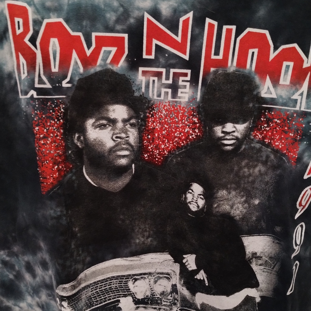 Boyz N The Hood 1991 South Central L.A Tye- Dye T-shirt, size S, made in Mexico.